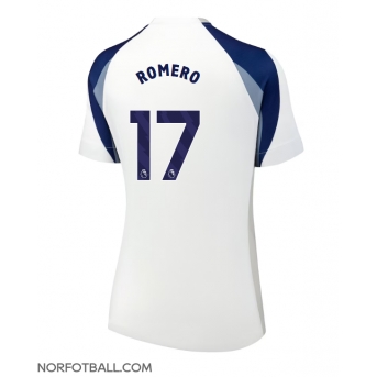 Billige Fotballdrakt Tottenham Hotspur Cristian Romero #17 Replika Hjemmedrakt Dame 2025-26 Kortermet
